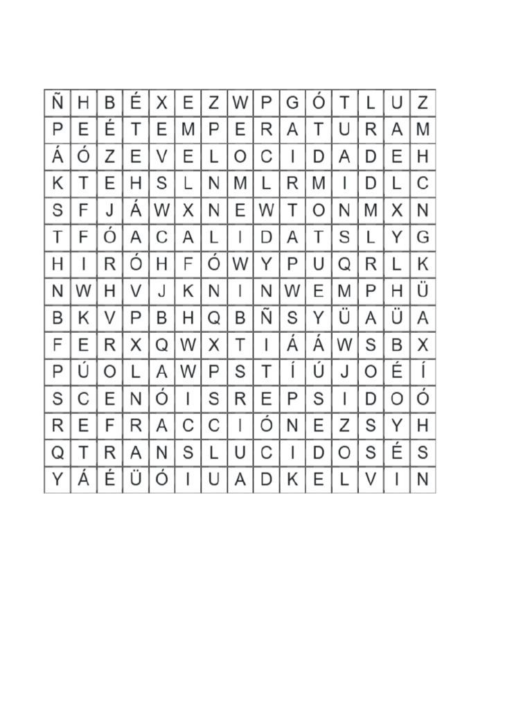 Sopa de Letras Módulo | PDF