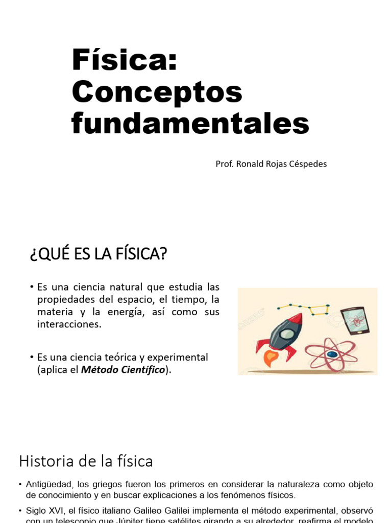 Fundamentos y ramas de la física | PDF | Física | Vector Euclidiano