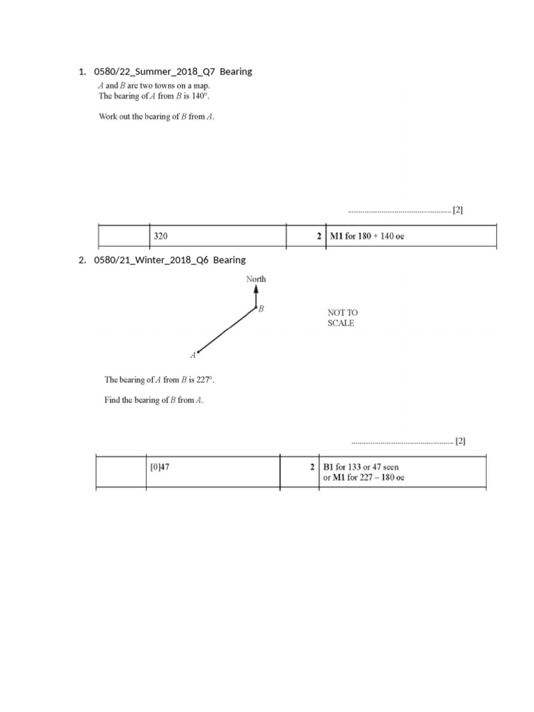 Bearings and Mathematical Formulas | PDF