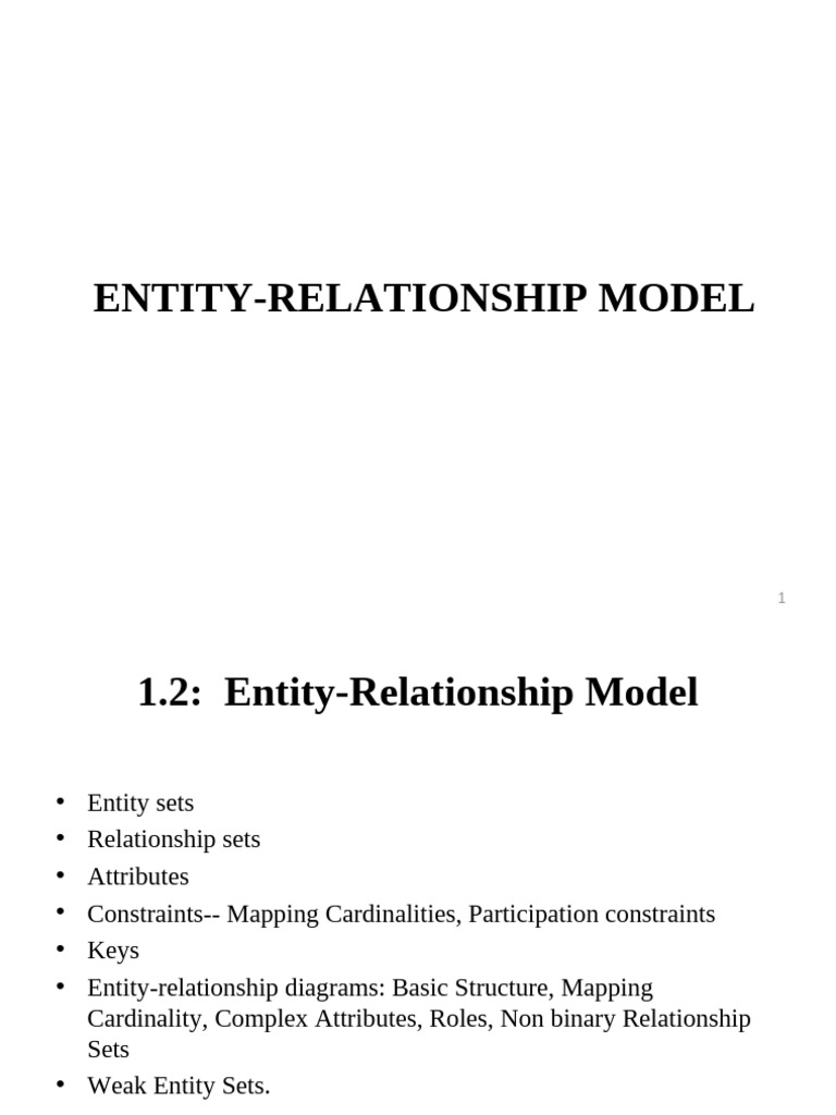 Understanding Entity-Relationship Models | PDF | Conceptual Model ...