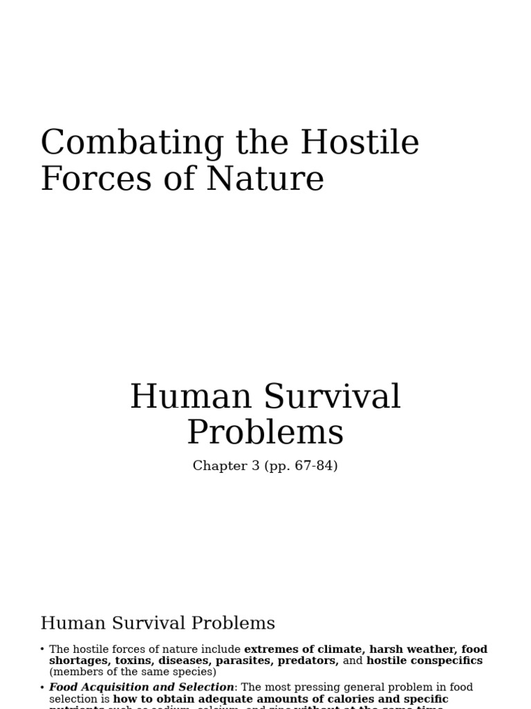 Human Survival Problems | PDF | Pregnancy | Disgust