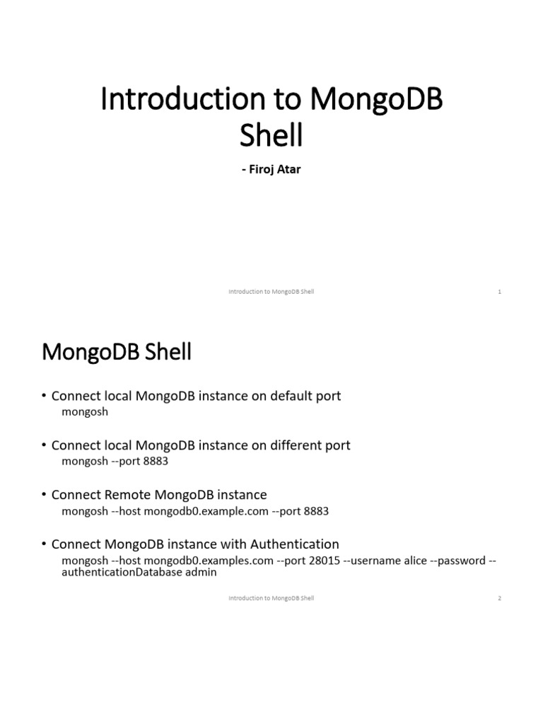 PRACTICE+-+5 1+to+5 4+-+Introduction+to+MongoDB+Shell | PDF