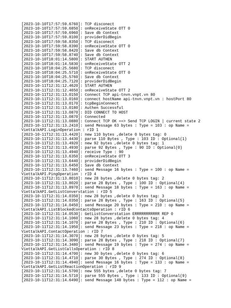 TCP Connection and Authentication Logs | PDF | Transmission Control ...