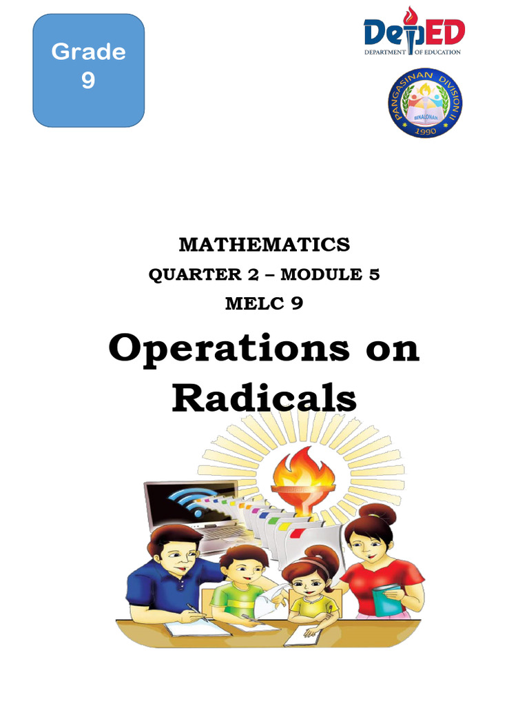 Operations on Radicals for Grade 9 | PDF | Square Root | Multiplication