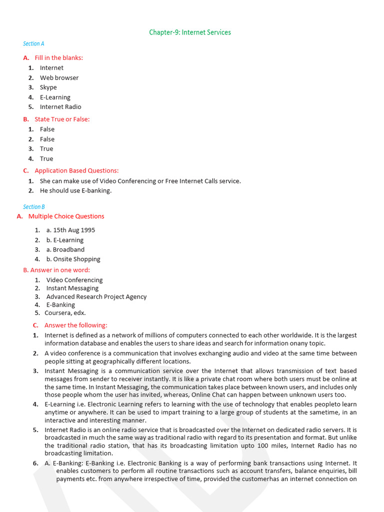 Internet Services Overview and Applications | PDF | Internet | Instant ...