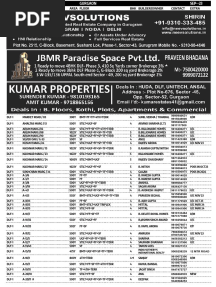 BUILDER FLR SEP-2023 GURGAON DATA -