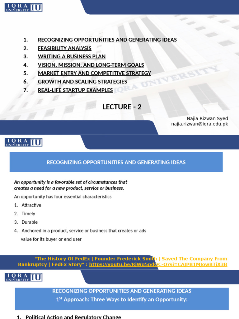 Identifying Business Opportunities | PDF | Feasibility Study | Startup ...