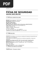 FICHA DE SEGURIDAD CREOSOTA ESPAÑA