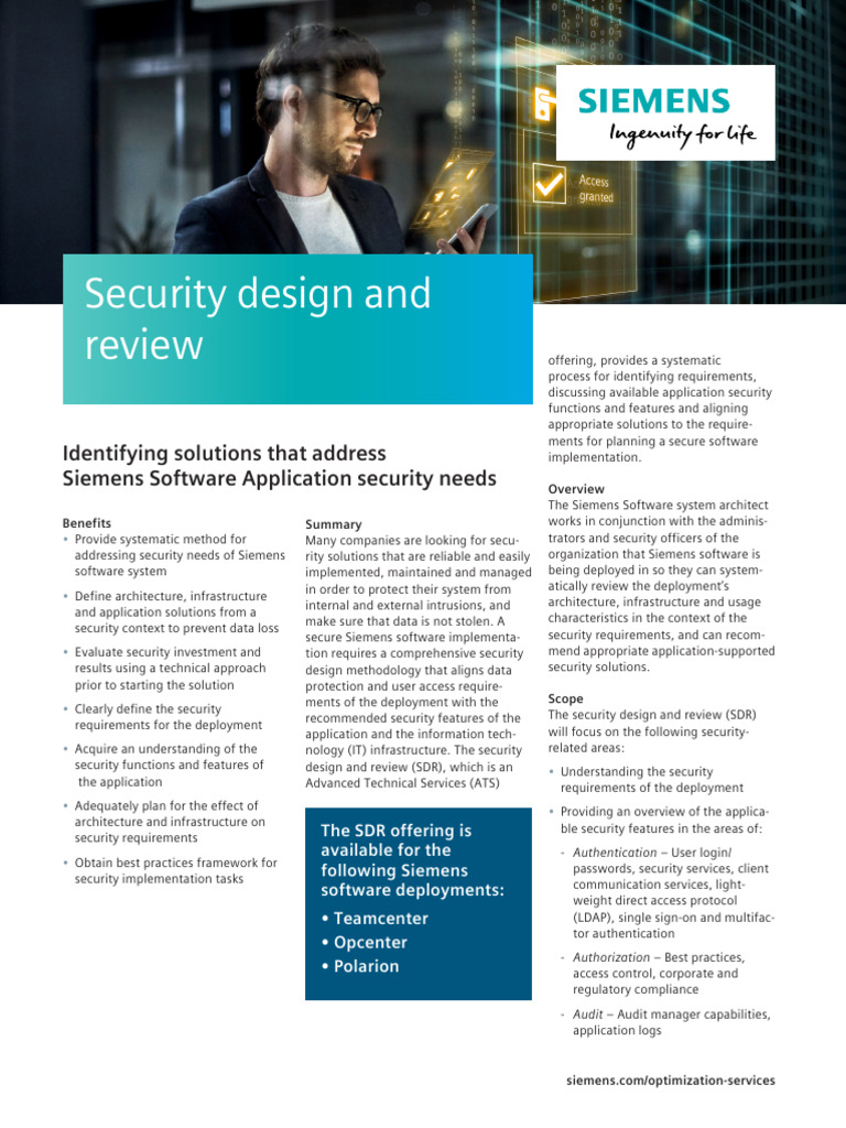 Siemens SDR: Security Design Overview | PDF | Computer Science ...