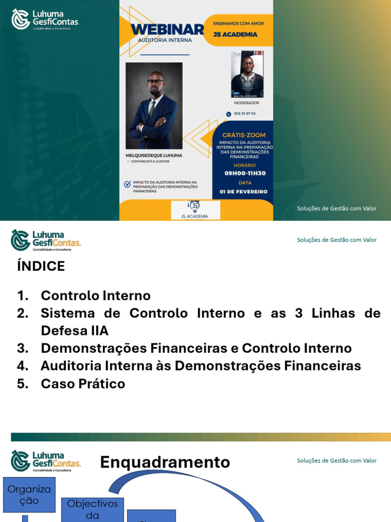 Gestão de Controlo Interno e Auditoria | PDF | Auditoria interna ...