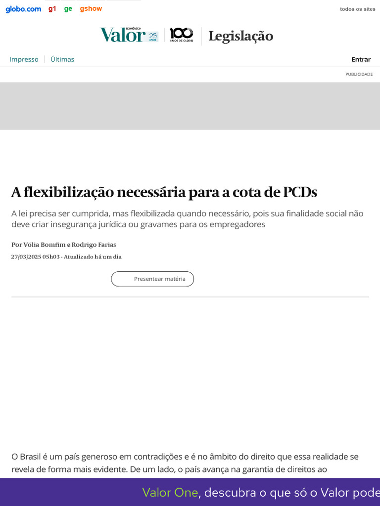 Flexibilização das Cotizações de PCDs | PDF | Deficiência