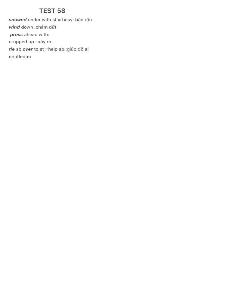 Test 58 | PDF