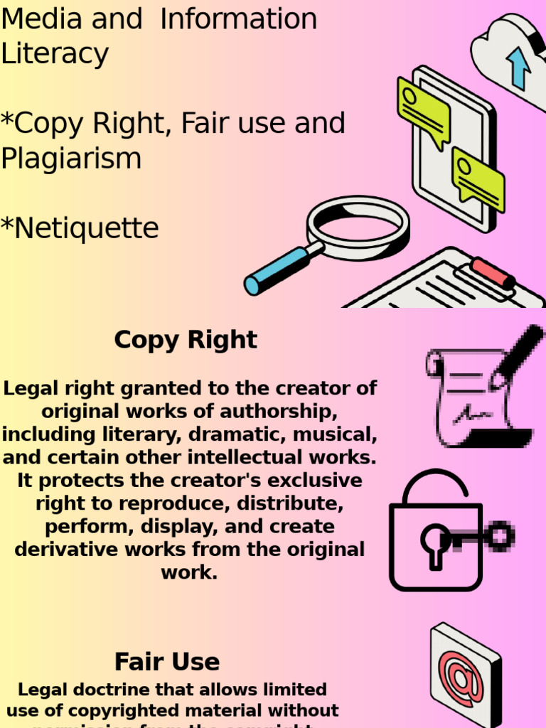 Copy Right, Fair Use and | PDF