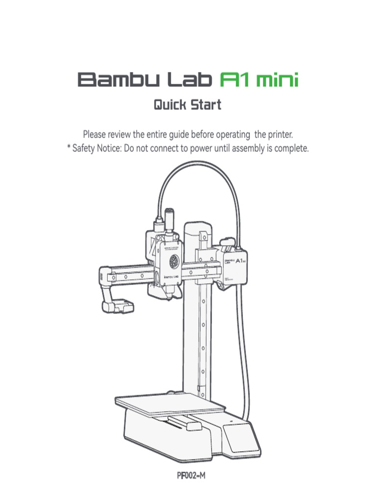 Bambu Lab A1 mini 本体※説明文要確認 Get started with the Bambu Lab A1-mini! 3D Printer for