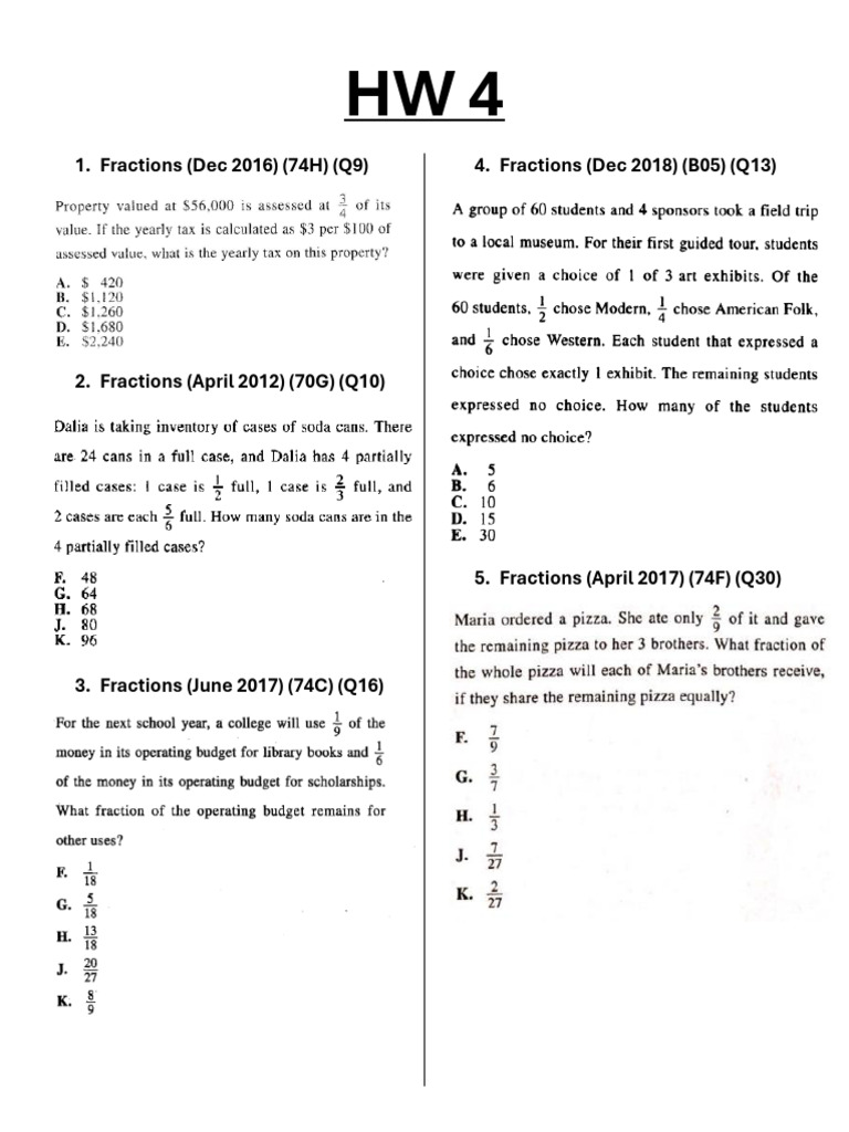 HW 4 | PDF