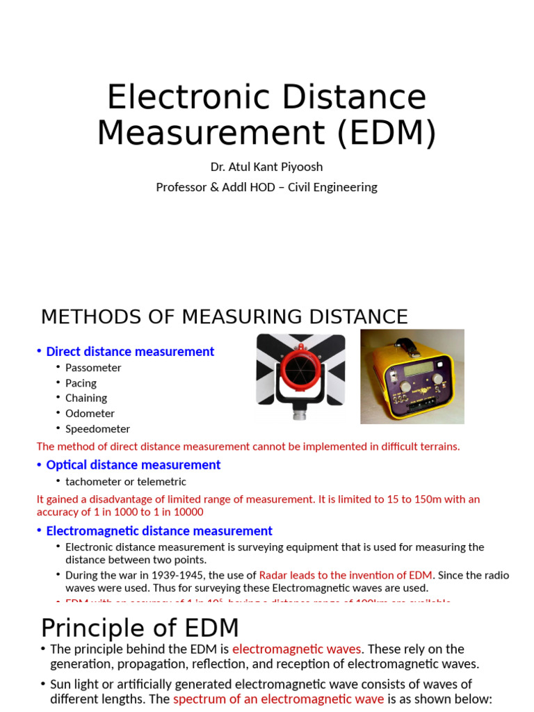 Understanding Electronic Distance Measurement | PDF | Frequency | Waves