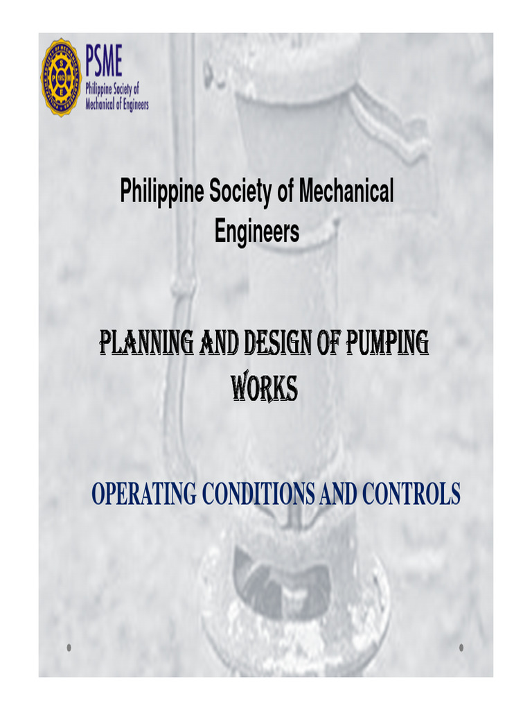 Operation and Control | PDF | Pump | Pressure