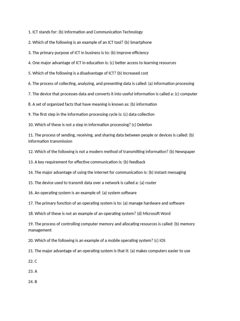 ICT Stands F-WPS Office | PDF | Operating System | Information And ...