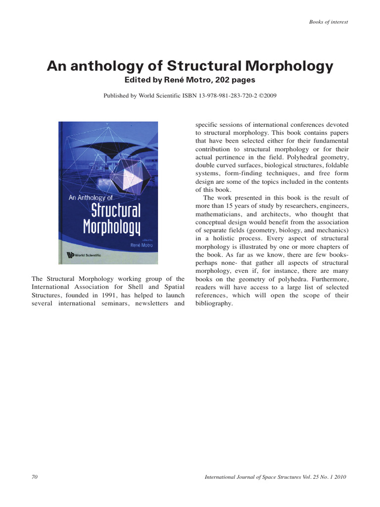 An Anthology of Structural Morphology | PDF | Books | Space