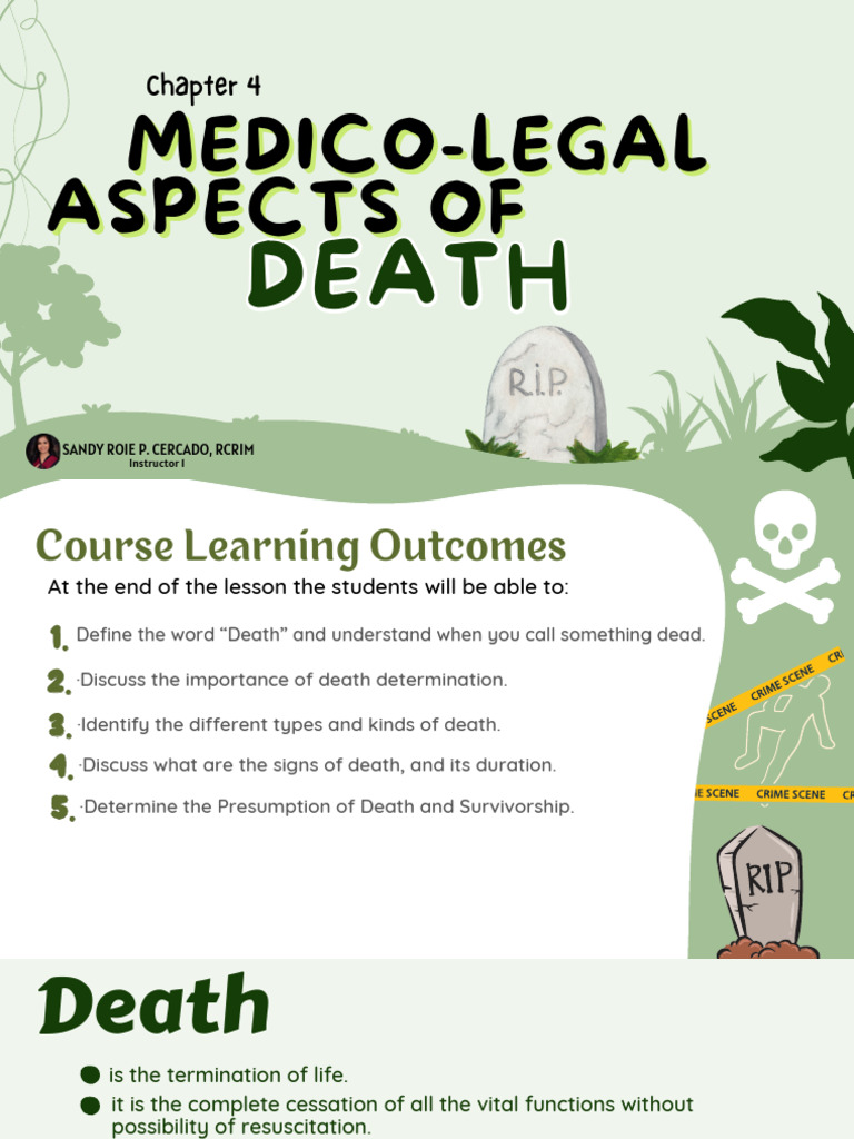 Post-Mortem Changes and Signs of Death | PDF | Death | Decomposition