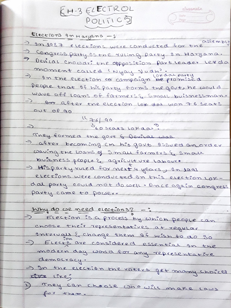 Soc Ch3 Civics Notes | PDF