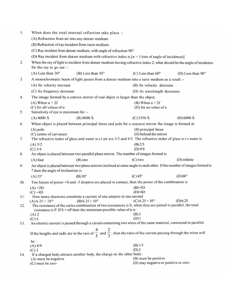 Complete Test P 1 | PDF