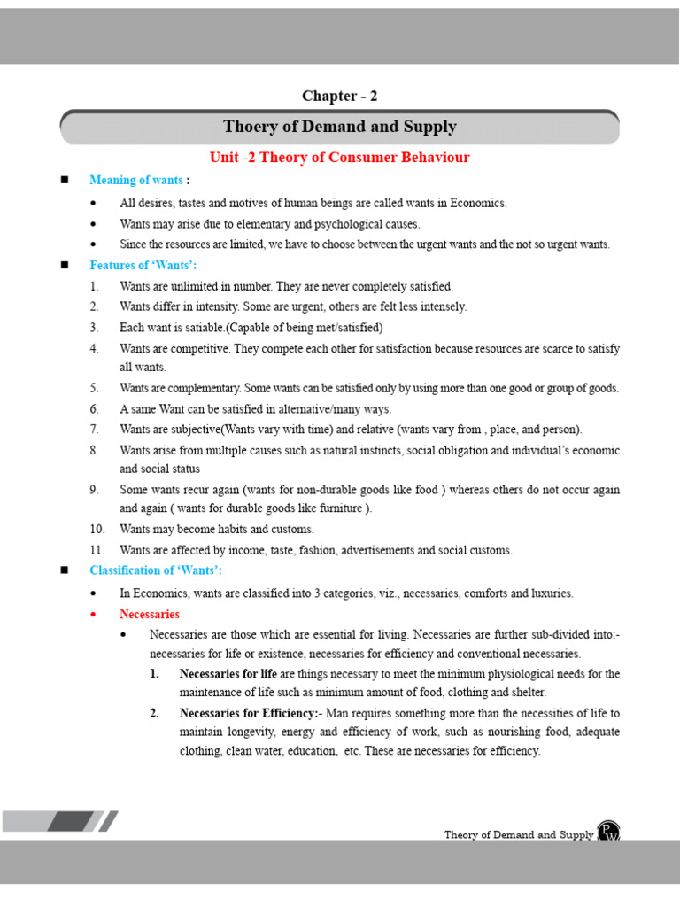 Understanding Consumer Demand Theory | PDF | Economic Surplus | Utility