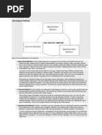 Job Analysis Methods