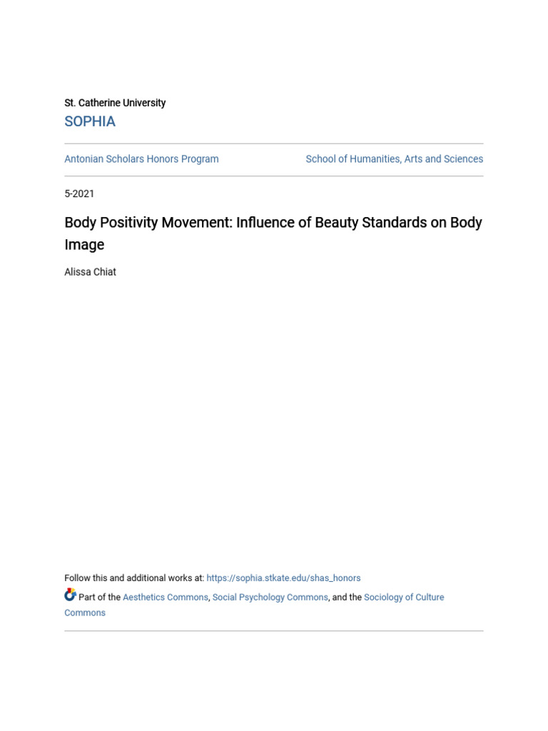Body Positivity Movement's Impact on Beauty Standards | PDF | Self ...