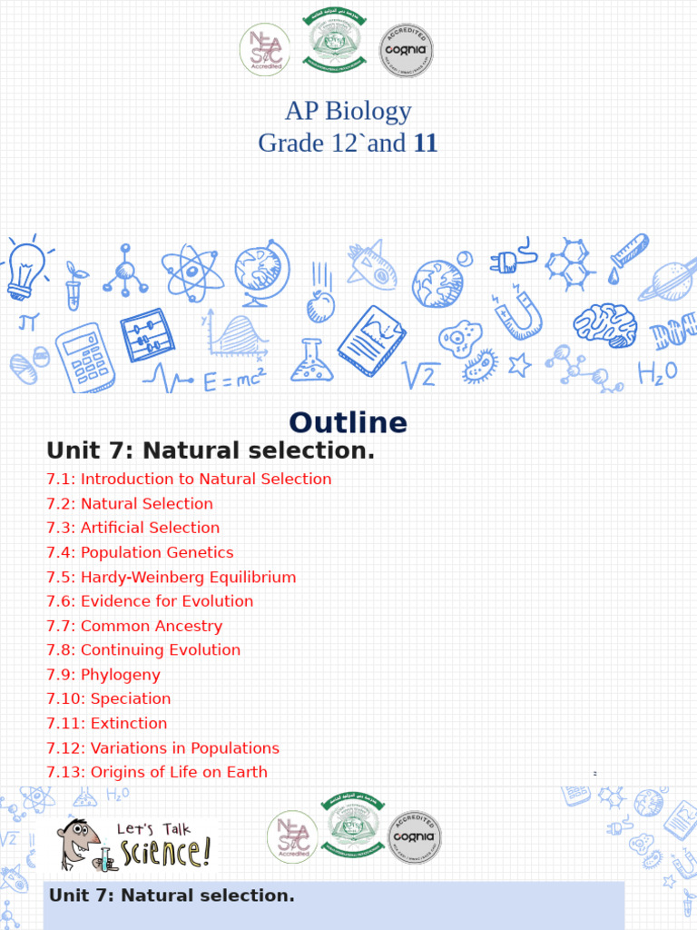Unit 7 Natural Selection | PDF | Genetic Diversity | Natural Selection