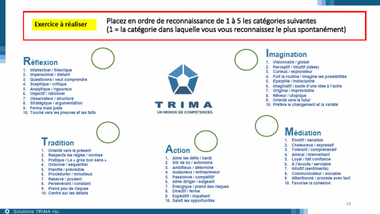 Questionnaire Trima : Auto-évaluation | PDF