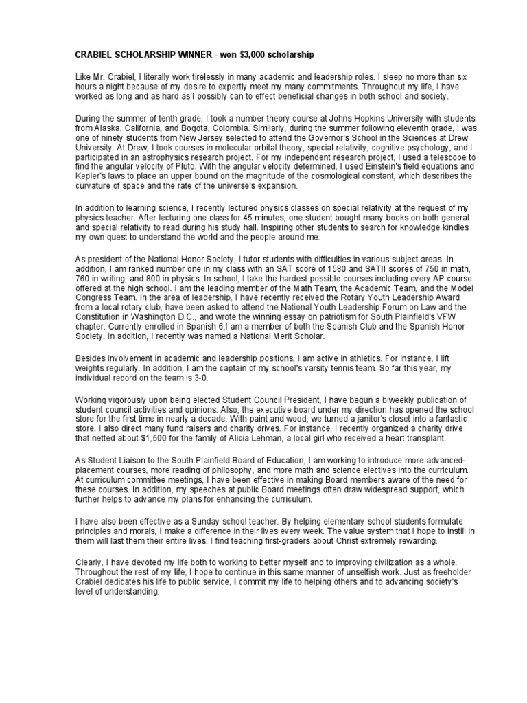 Statement of purpose for undergraduate image