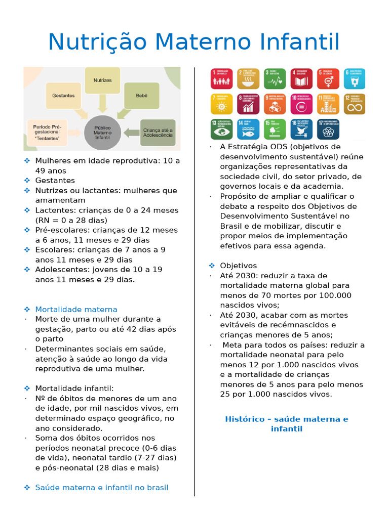 Guia Completo sobre Nutrição Materno Infantil | PDF | Amamentação | Leite