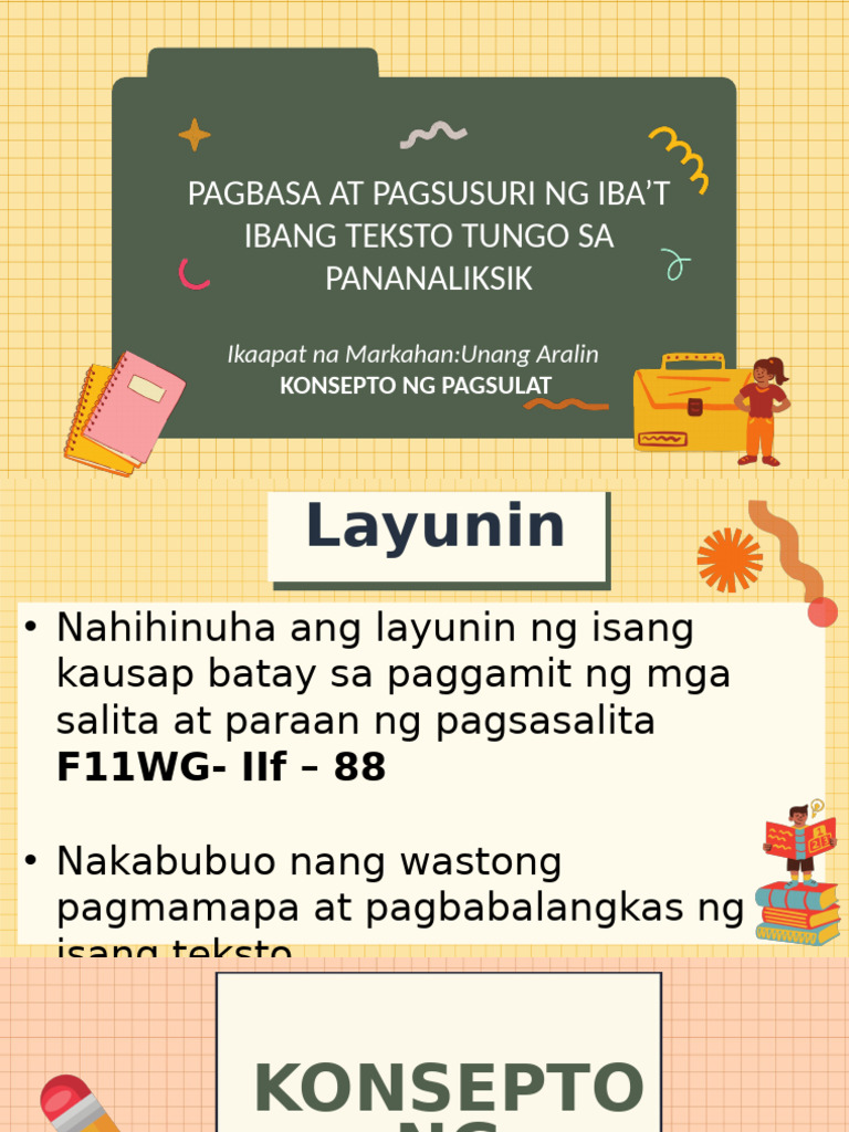 Week 1.1 KONSEPTO NG PAGSULAT | PDF