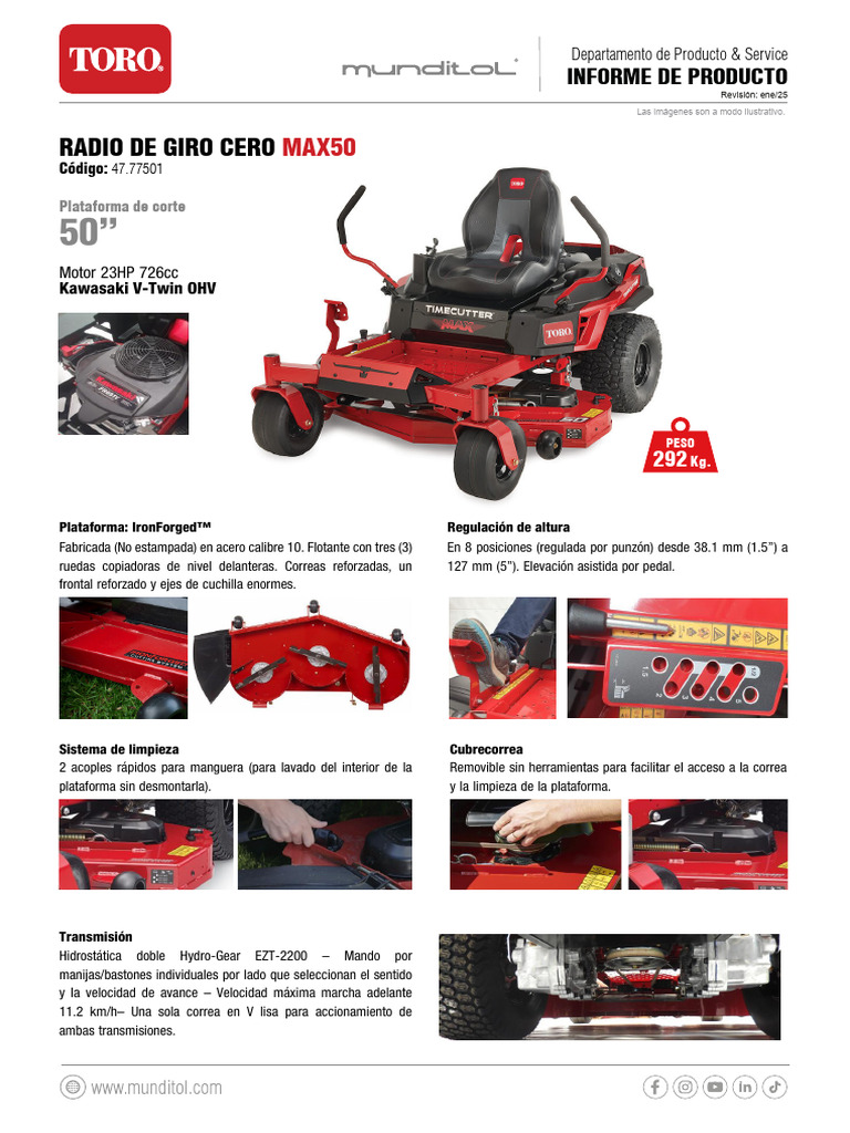 MAX50 | PDF | Cortacésped | Tanques