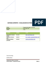 Sistema Experto para La Evaluacion de Personal