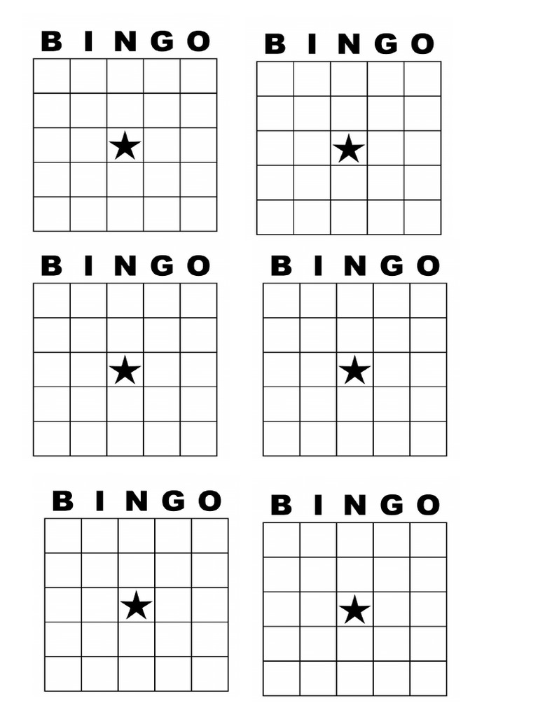 bingo card | PDF