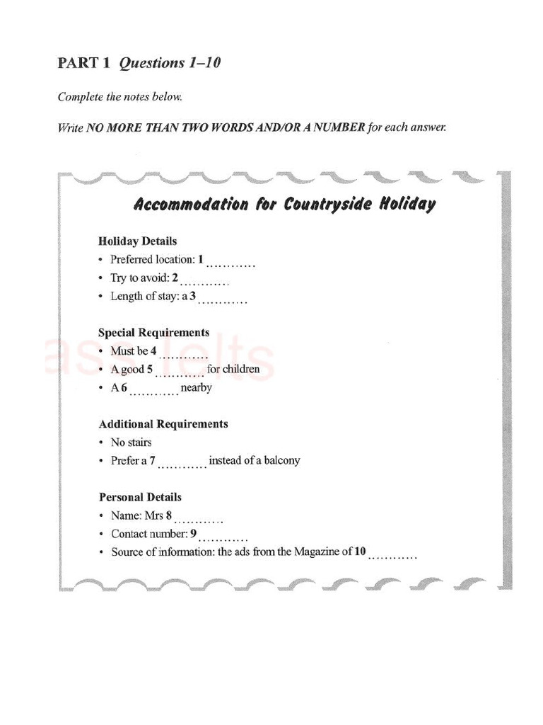 Listening Test 2 Pdf