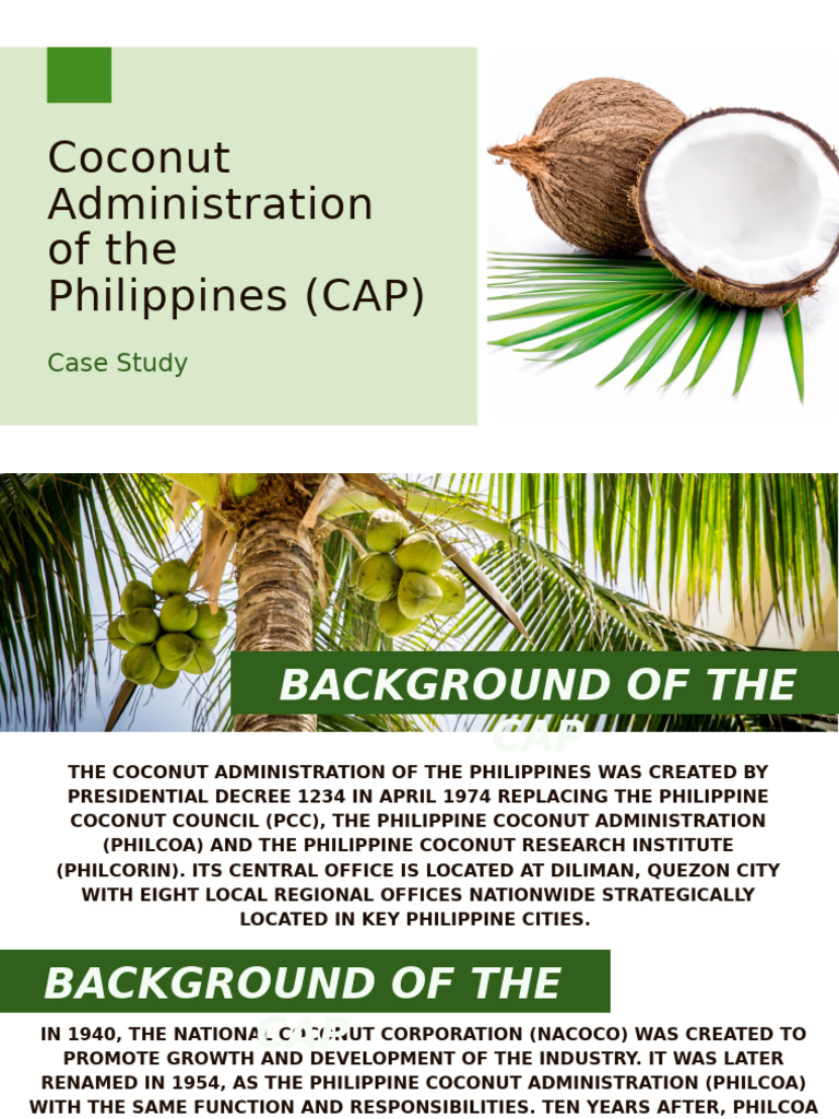 Philippine Coconut Authority Case Study | PDF | Business | Economies