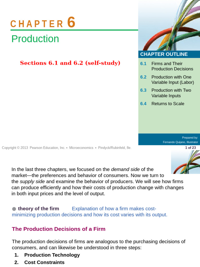 ECO331-Week01-L02-ch06-Revision | PDF | Production Function | Labour ...