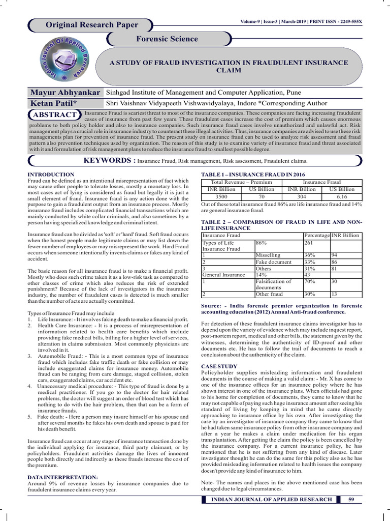 March 2019 1551429030 50 | PDF | Insurance | Fraud