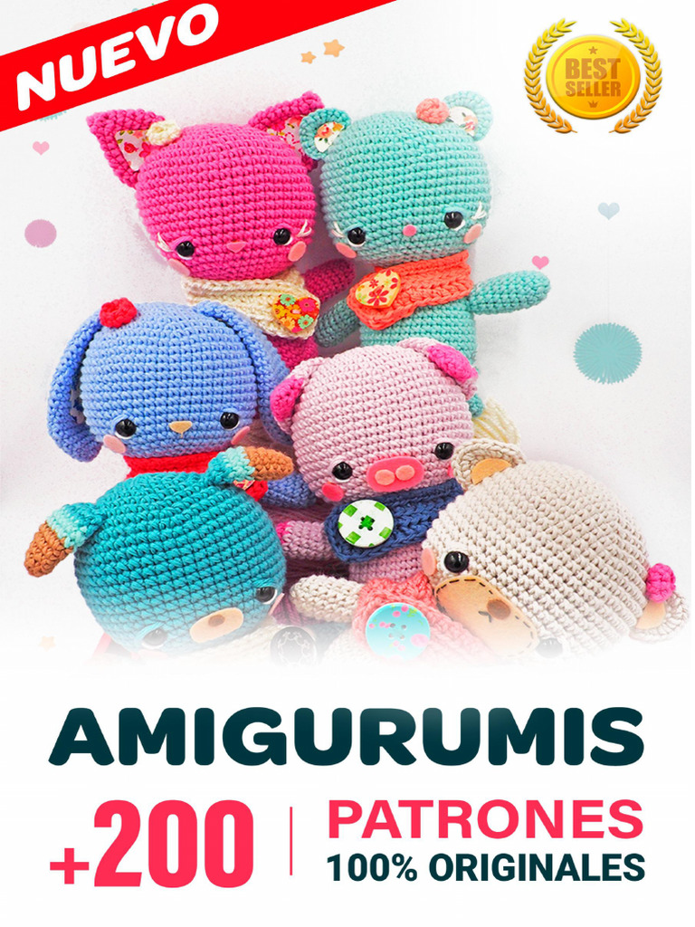 02+Colecci%C3%B3n+Amigurumi+%2B200+Patrones | PDF | Amigurumi | Tejer