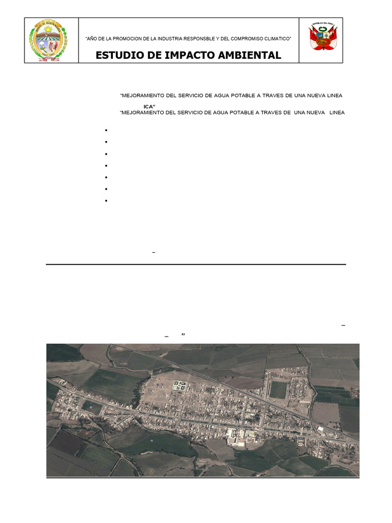 Estudio de Impacto Ambiental. | PDF | Evaluación de impacto ambiental ...