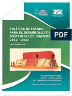 Política de Estado para el Desarrollo Turístico Sostenible de Guatemala 2012-2020
