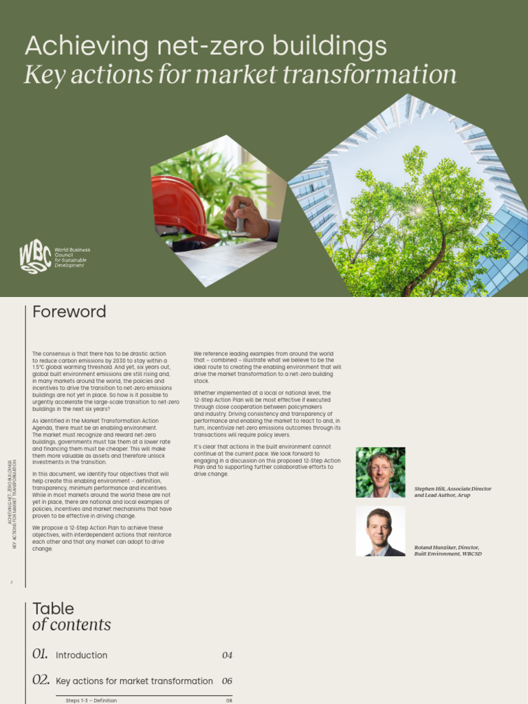 Net-Zero Buildings: 12-Step Action Plan | PDF | Climate Change ...