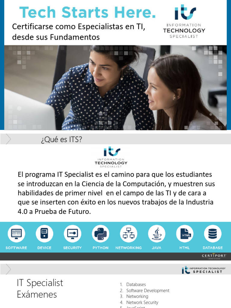 Certificación ITS Information Technology Specialist 2023 | PDF ...