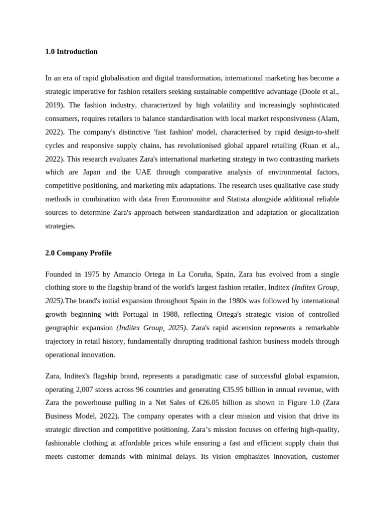 Zara Draft (1) (1) | PDF | Retail | United Arab Emirates