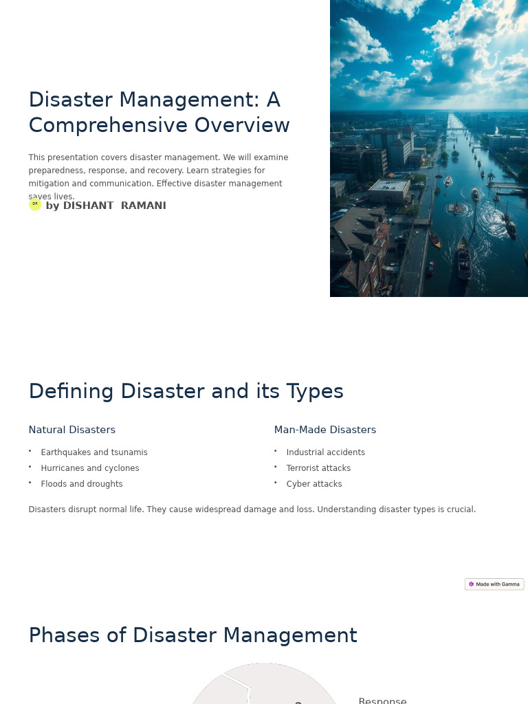 Comprehensive Disaster Management Guide | PDF | Emergency Management ...