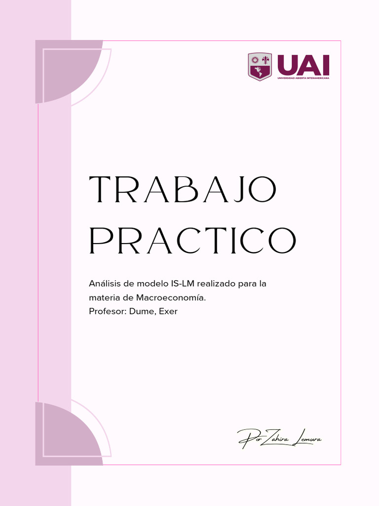Análisis del Modelo IS-LM en Macroeconomía | PDF | Economía pública ...