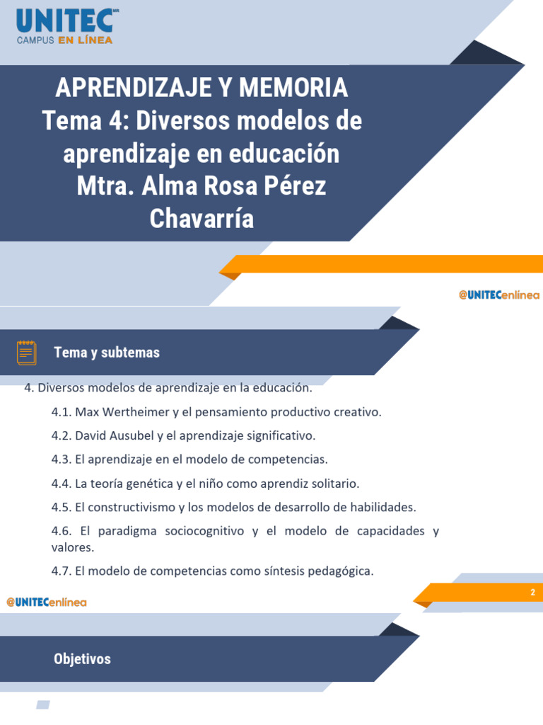 Modelos de Aprendizaje en Educación | PDF | Aprendizaje ...